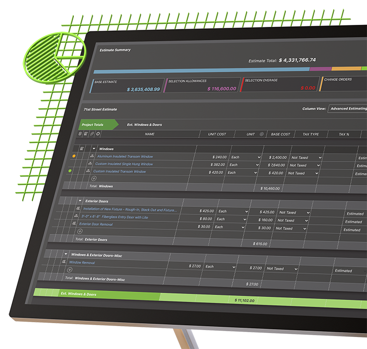 Construction Estimating Software compatible with Microsoft Surface