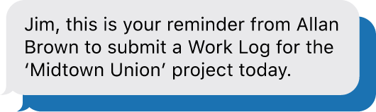 Automated Construction Email Reminders for Construction Daily Logs